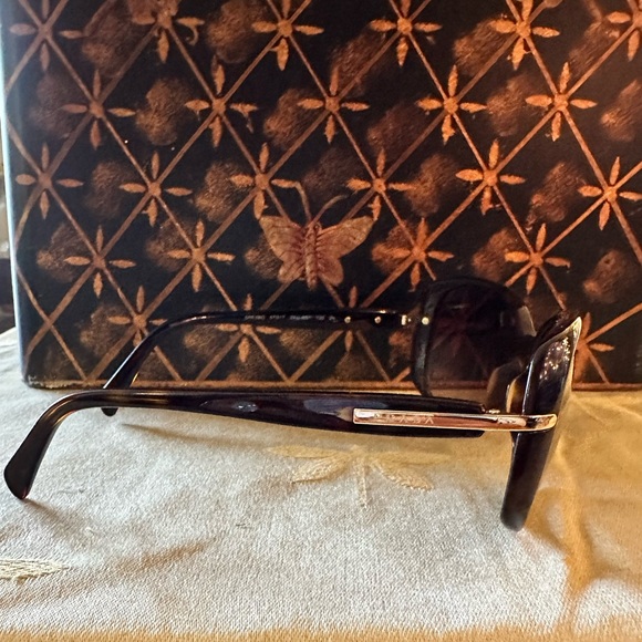 Authentic PRADA Sunglasses Dark Brown Gradient Lens SPR080 57017 2AU-6S1 130 3N. - Picture 3 of 11